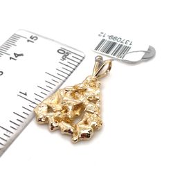 14kt Gold Solid Nugget Pendant 7.45grams 137099 12