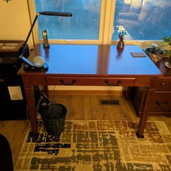 Wood Desk.  Good Condition.  Computer/Writing/Library Desk. 