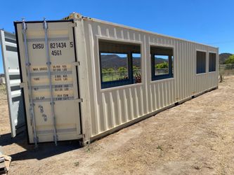 Container sales and modifications. Storage shed garage Conex