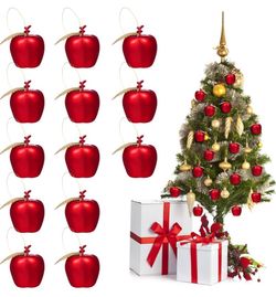 24Pcs Christmas Apple Hanging Ornaments