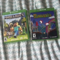 Xbox 1 Minecraft and Terraria