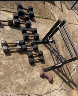 Dumbbell rack weights , exercise