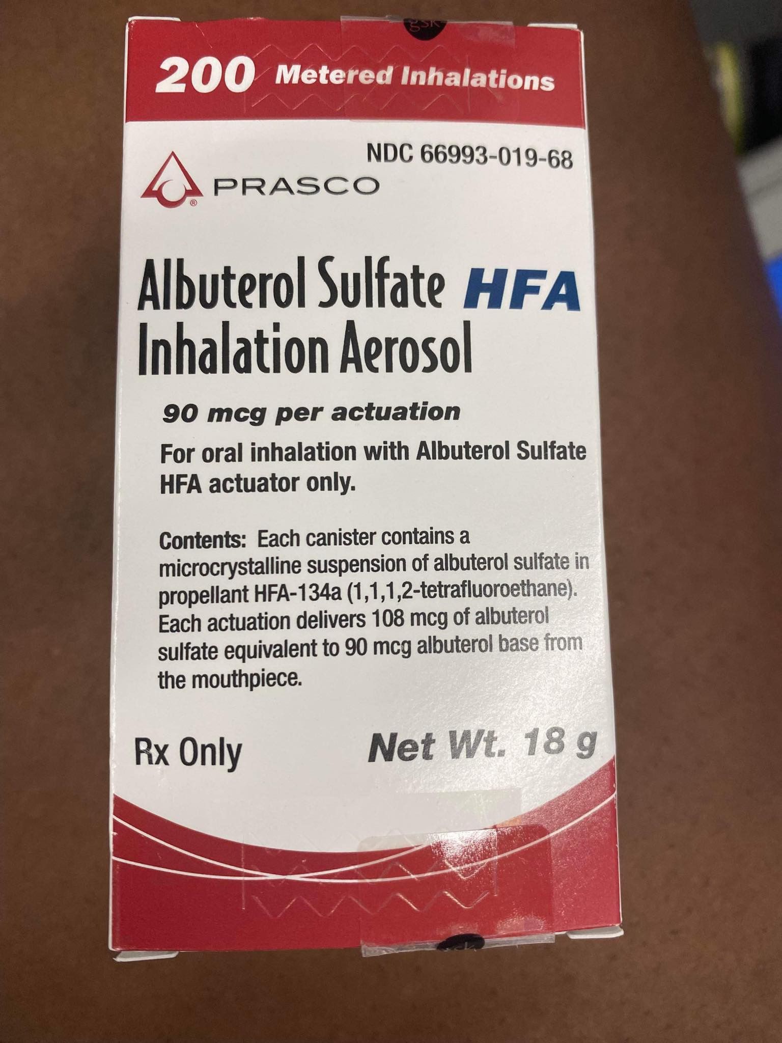 HFA inhalation 