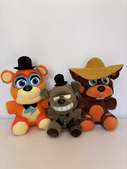 FNAF plushies Glamrock Freddy El Chip Dreadbear Five Nights at Freddy’s