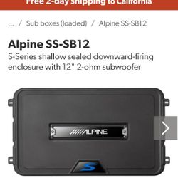 Alpine 12-in Low Profile Speaker
