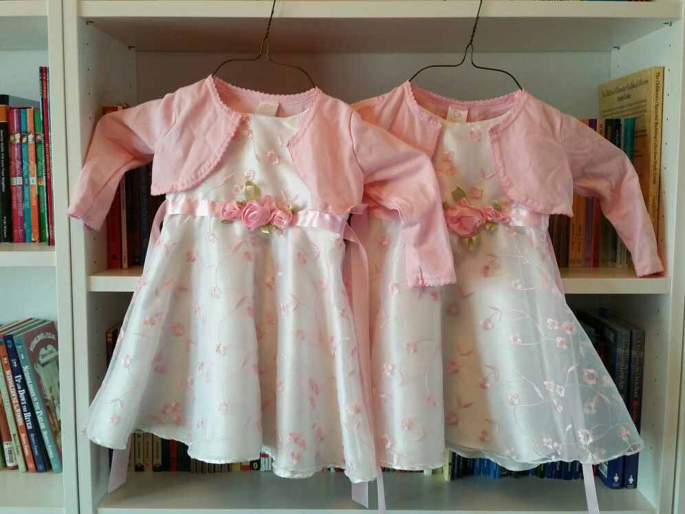 Twin Dresses Size 24 Months