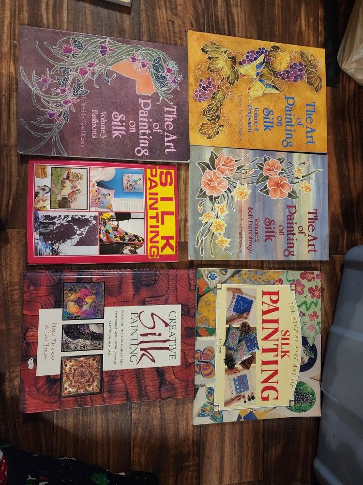 Silk Painting Books Vintage