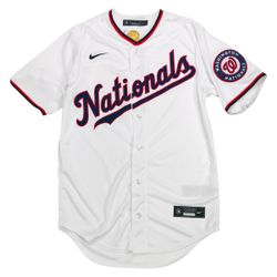 Nike Washington Nationals Baseball Jersey Mens Small S medium m White Stitched MLB BNWOT!
