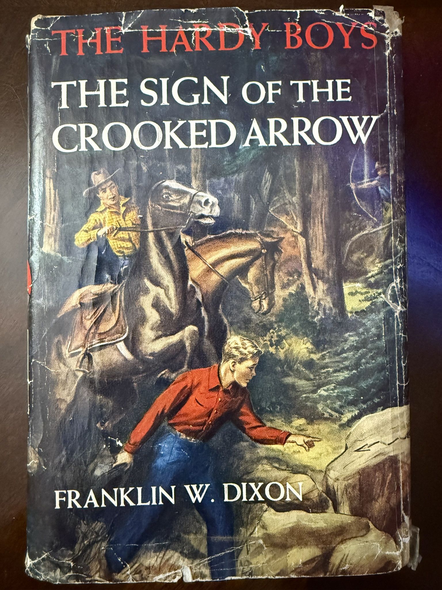 The Hardy Boys, The Sign of the Crooked Arrow, Hardcover, Vintage