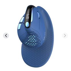 DELUX Seeker Ergonomic Mouse Wireless, Vertical Mouse with OLED Screen, 6 Buttons&Thumb Wheel Function, Silent Click, Up to 7200DPI, Programmable, Rec