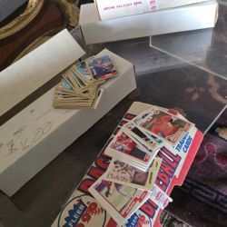 Five boxes of baseball cards
