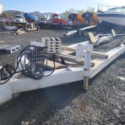 Marine hydraulic yard trailer