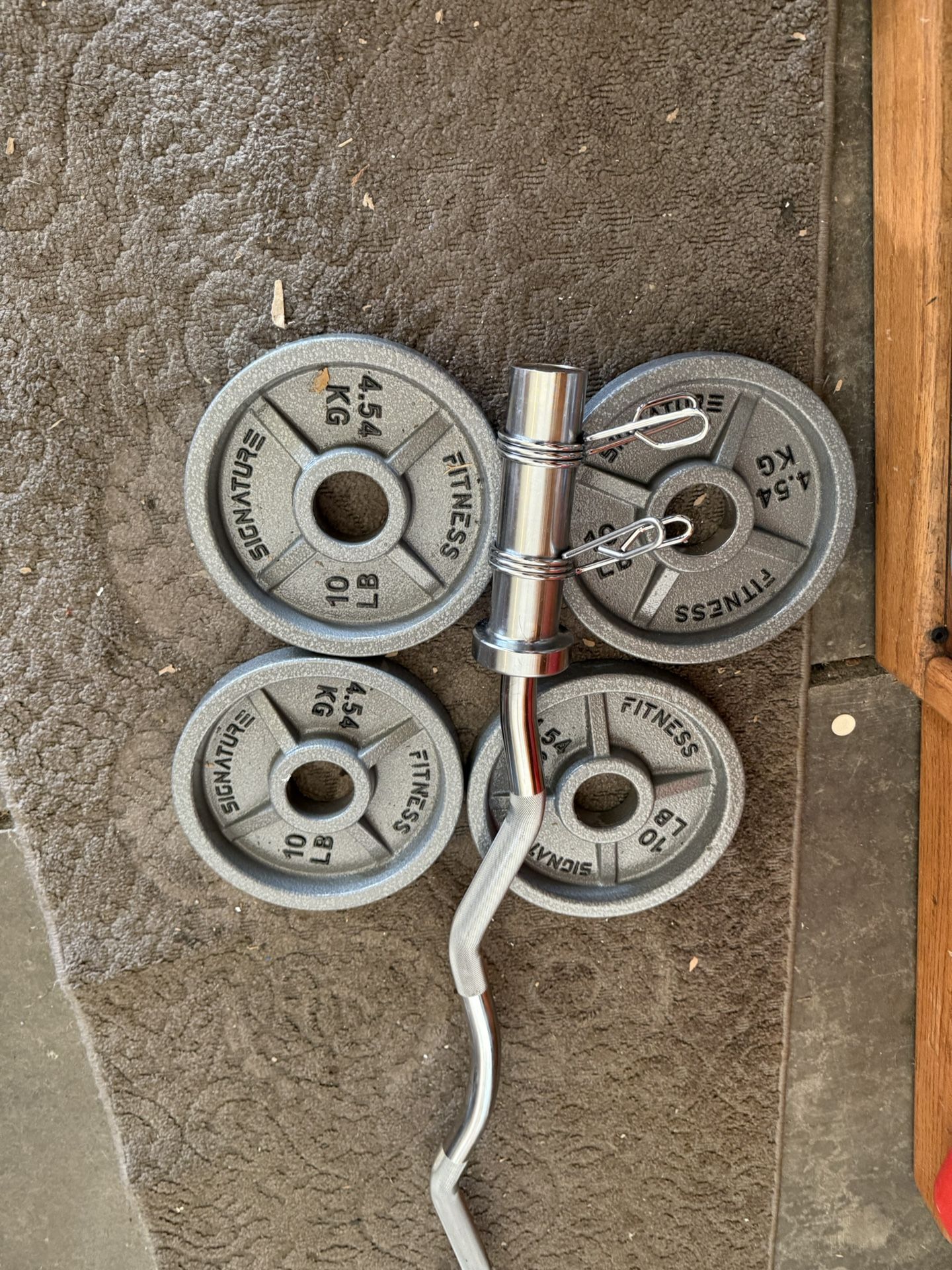 Weights Olympic Curl Bar Set