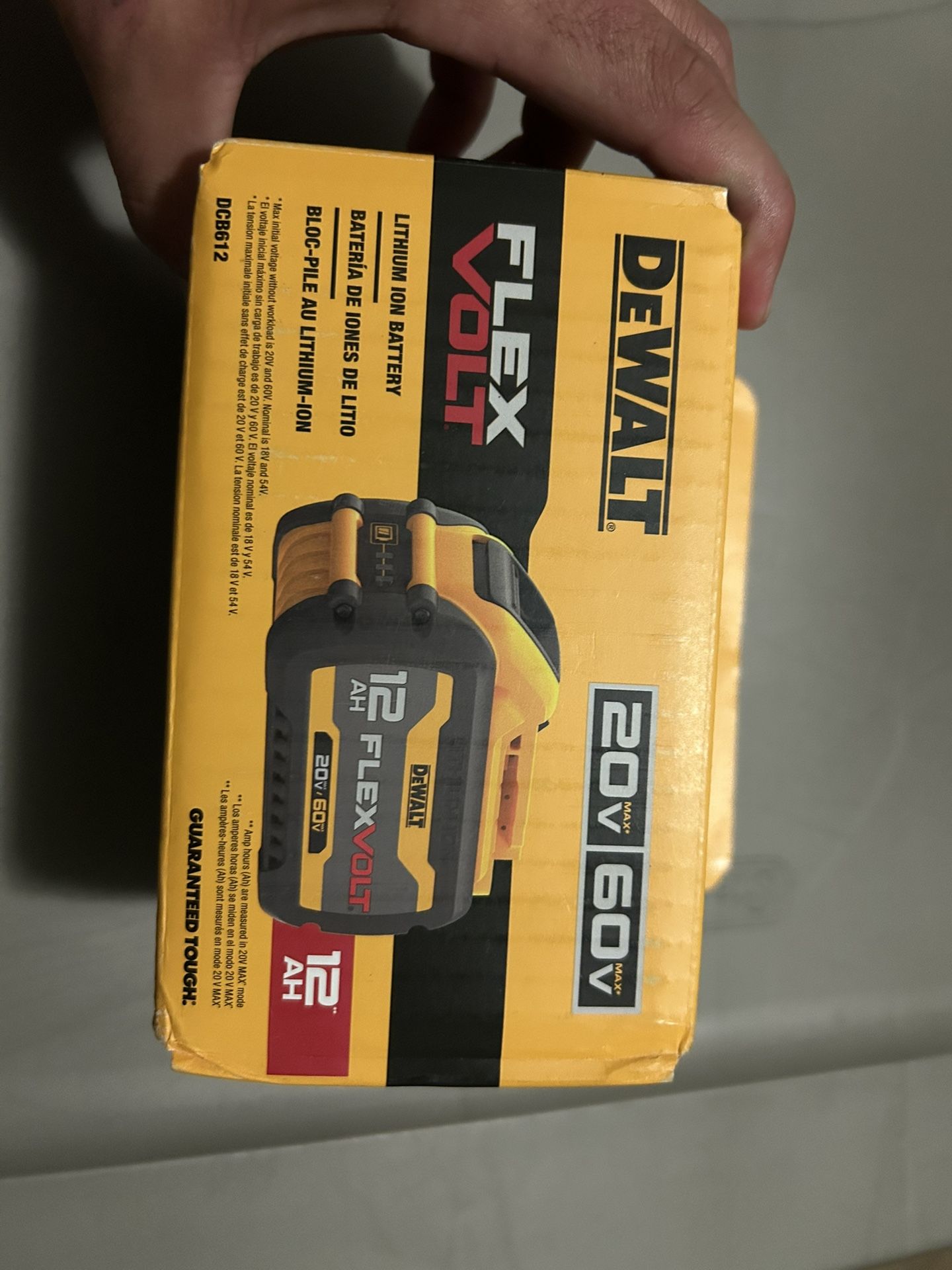 DEWALT FLEXVOLT 20V/60V MAX Lithium-Ion 12.0Ah Battery