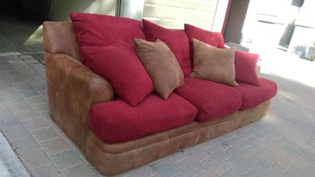 XL Sofa W/ Goose Feather Pillows