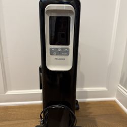 Pelonis - Electric Oil-Filled Radiant Thermostat Heater With Remote Control - Black