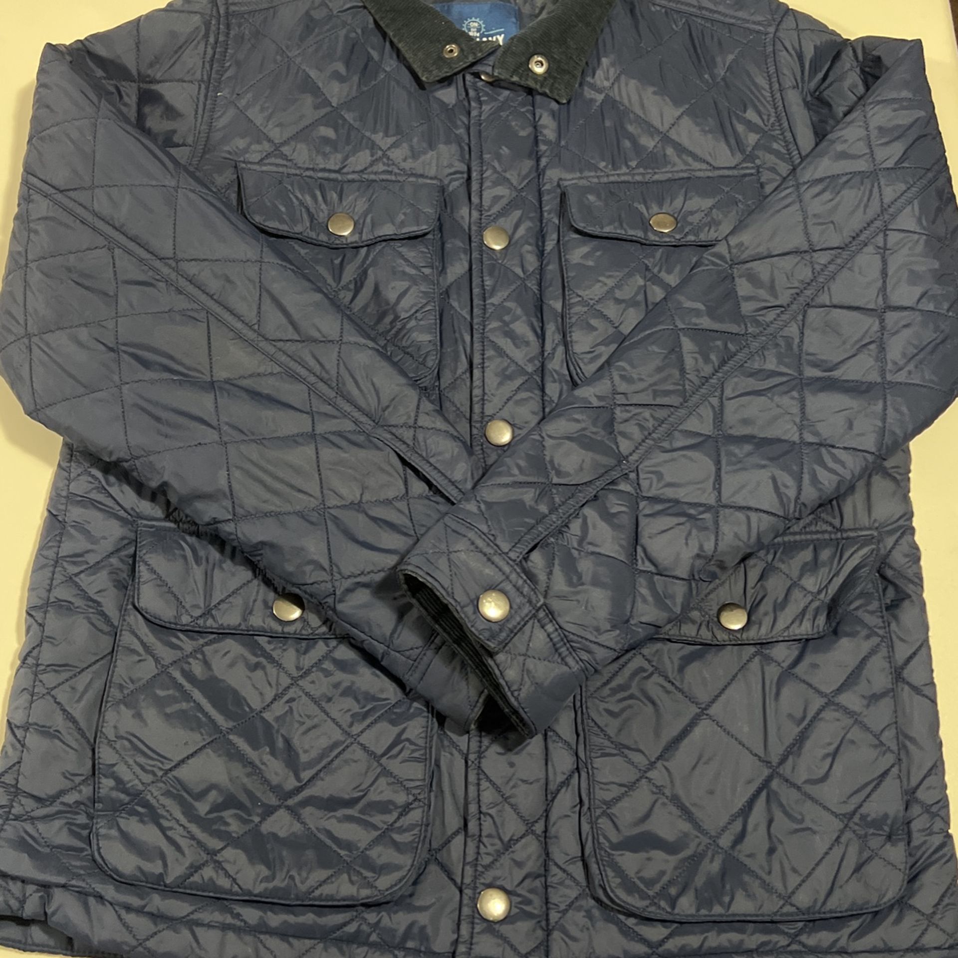 Mens Navy Blue Thermal Jacket Size M