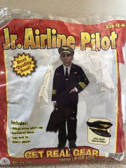 Jr. Airline Pilot Costume Size 12-14