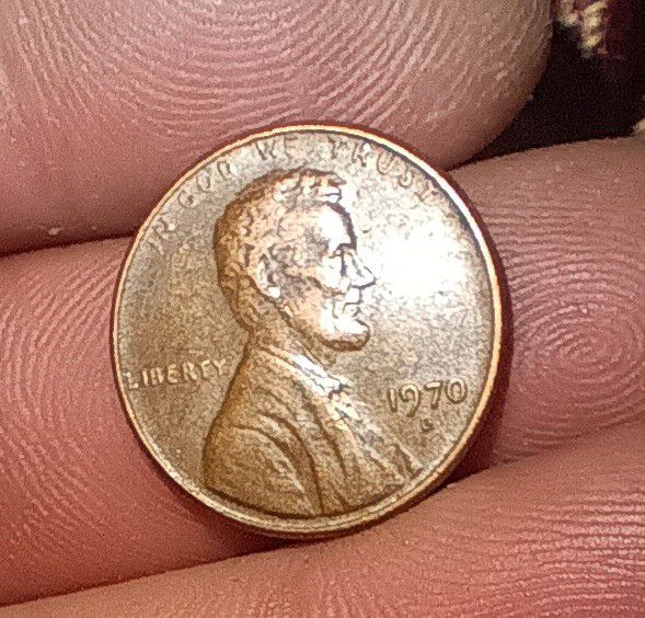 1970 D Floating Roof Error Lincoln Cent 