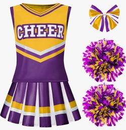 Girls size 10-12 yrs Cheerleader Costume Set