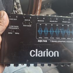 EQUALIZADOR EQUALIZER CLARION GOOD CONDICIÓN ABLO ESPAÑOL