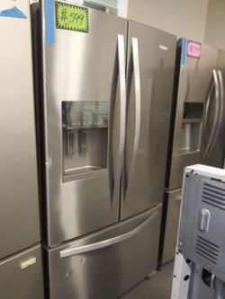 Whirlpool French doors fridge working perfectly with 4 months warranty