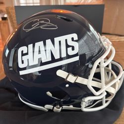 Odell Beckham Jr. NY Giants Autographed Throwback Speed Authentic Helmet