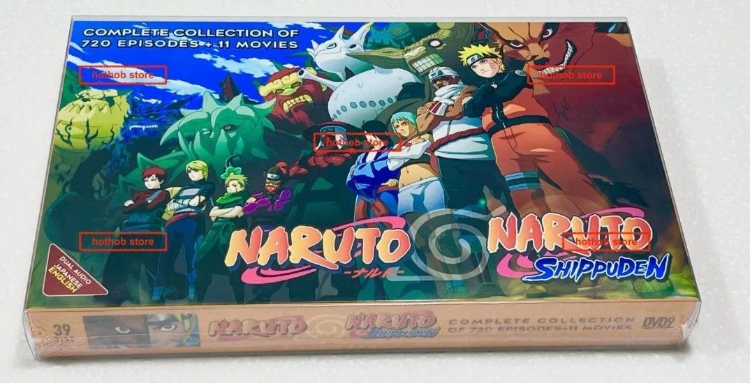 Naruto Complete Series 720 Episodes + 11 Movies Brand New