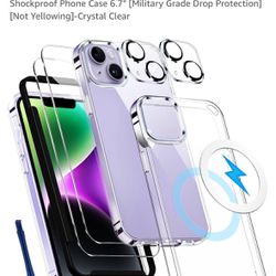 14 Plus/max Case With 2 Pc Screen Protector 