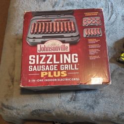 Johnsonville Sizzling Sausage Grill Plus 3-in-1 Indoor Electric Grill
