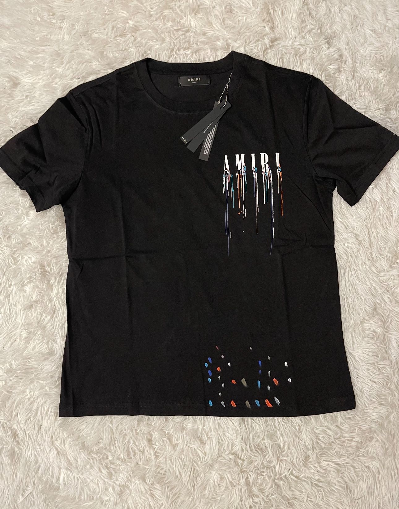 Amiri Paint Drip Black