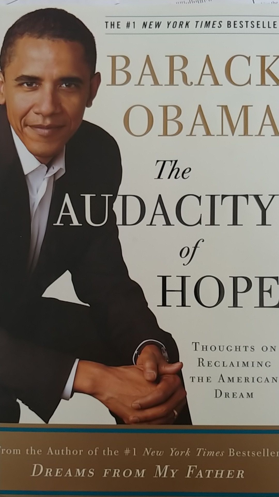 Barack Obama's "The Audacity of Hope" Hard Copy