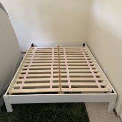 West Elm Queen Bed Frame White