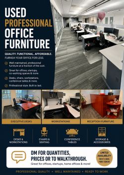 OFFICE FURNITURE FOR SALE – MOVE‑OUT SALE