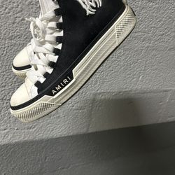 Amiri M.A. Court high-top sneakers in black and white