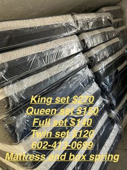 KING BED AND BOX SPRING $270 We Deliver Or Pick Up 