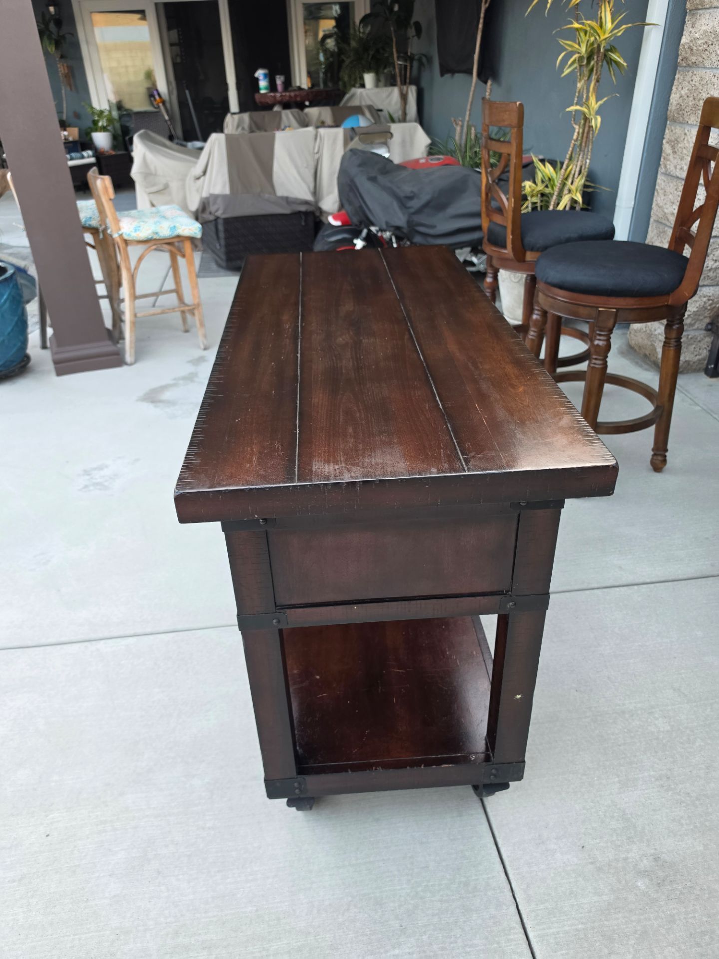 Buffet table