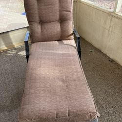 Metal Adjustable Chaise Lounge Chair 