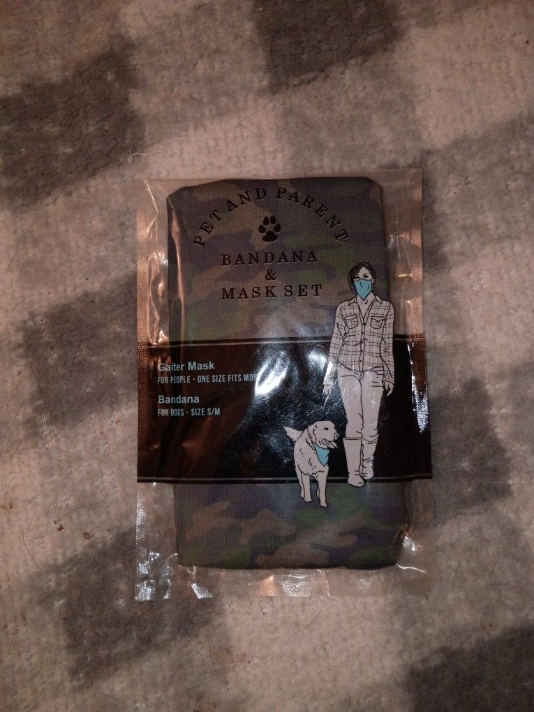 Doggy Bandana And Adult Mask