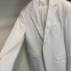 3 Piece Men’s White Suit 