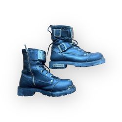 Harley Davidson Black Leather Boots