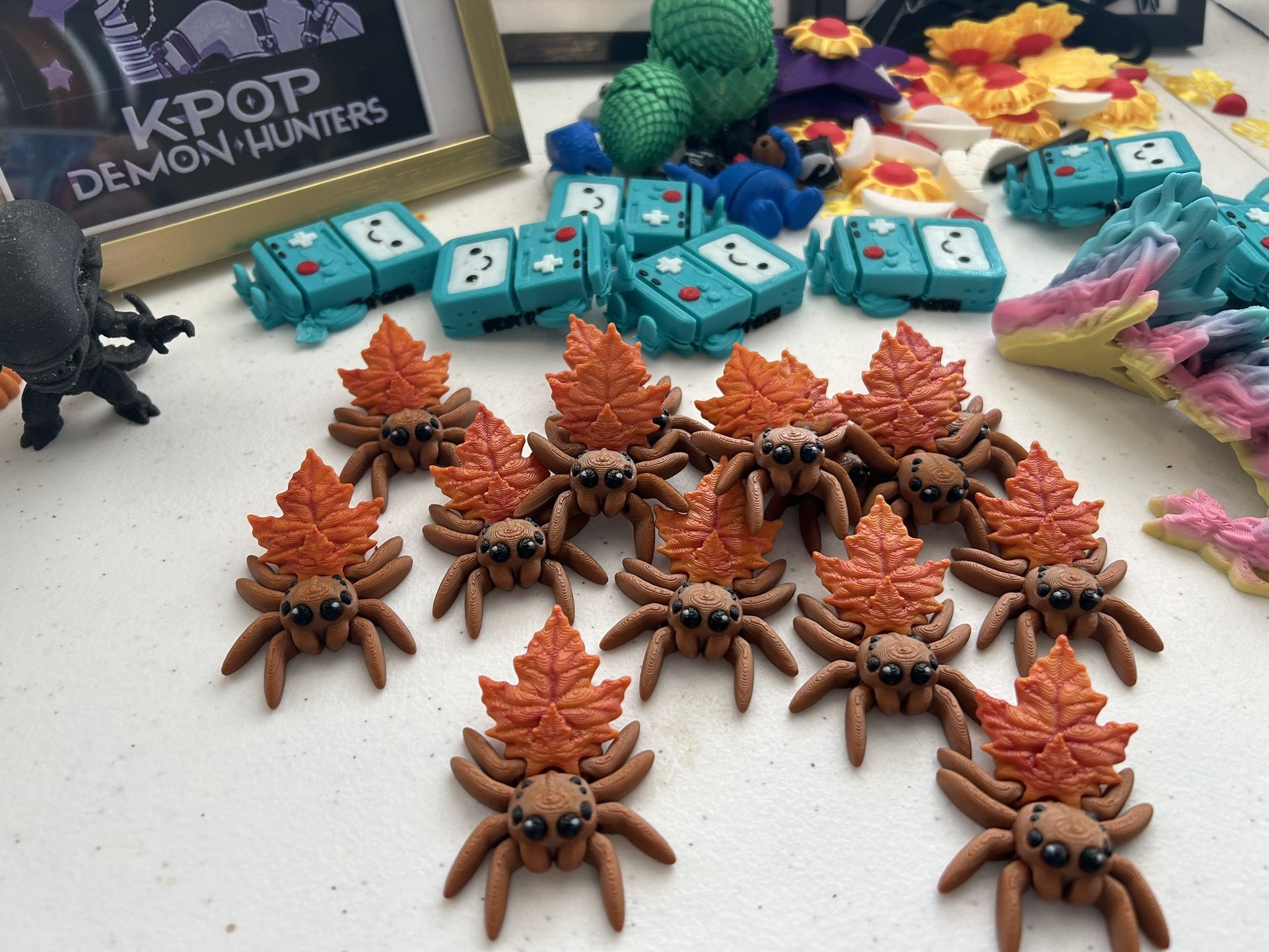 Fall Leaf Spider Fidget