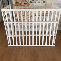 baby crib and toddler bed combo
