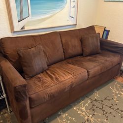 Brown sofa sleeper
