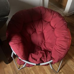 Red Sitting Chair 