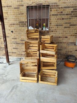 Wooden crates for chickens nest available each $2 19x13x9