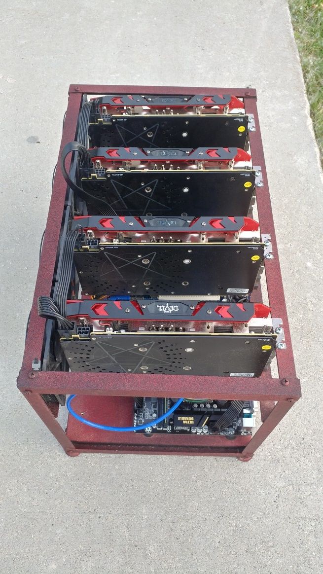 Cryptocurrency mining rig mini rx580 etherium
