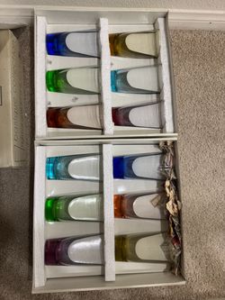 50 Mixed Colored Glasses