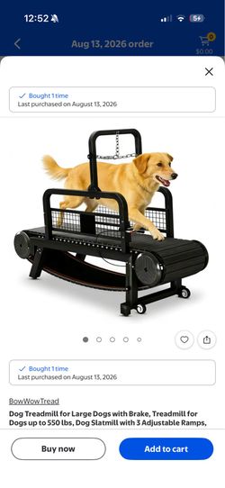 Large dog treadmill