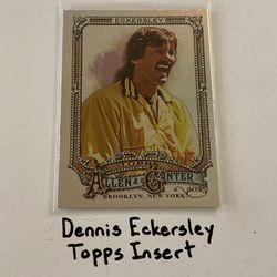 Dennis Eckersley Oakland A’s Hall of Fame Pitcher Topps Short Print Insert Card. SP316. 